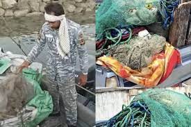 پاکسازی پارک ملی بوجاق از کومهنماهای غیرمجاز صیادی
